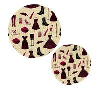 JUMBEAR 2 sottopentola per costume da strega di Halloween, per pentole calde, padelle e presine, tappetini rotondi in corda di cotone, cuscinetti caldi per cucina, sottobicchieri, tovagliette, poggia