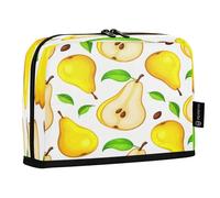 JUMBEAR Astuccio per matite a forma di pera, grande capacità, con cerniera, per scuola, ufficio, viaggi