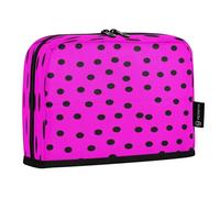 JUMBEAR Astuccio per matite a pois, grande capacità, con cerniera, per scuola, ufficio, viaggi