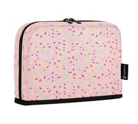 JUMBEAR Astuccio per matite con caramelle colorate cosparse su gelato, grande capacità, astuccio porta penne, astuccio per cancelleria, organizer da scrivania, borsa per cosmetici, con cerniera, per