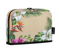 JUMBEAR Astuccio per matite con giglio bianco, grande capacità, astuccio per cancelleria, organizer da scrivania, borsa per cosmetici, con cerniera, per scuola, ufficio, viaggi