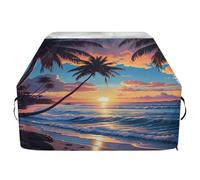 JUMBEAR Beach Sunset - Copertura per barbecue Weber, Brinkmann, Char-Broil, resistente, resistente ai raggi UV e impermeabile, antistrappo (165 x 63,5 x 114 cm)