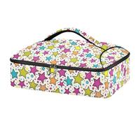 JUMBEAR Bella borsa termica per casseruola, con stelle colorate, per cibi caldi o freddi, adatta per cene, feste, campeggio