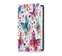 JUMBEAR Bella farfalla auto registrazione e assicurazione titolare veicolo guanto box organizzatore cuoio porta documenti per patente di guida, ID, A, 24x26cm