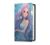 JUMBEAR Bella ragazza sirena auto registrazione e assicurazione titolare veicolo guanto box organizzatore cuoio porta documenti per patente di guida, ID, A, 24x26cm