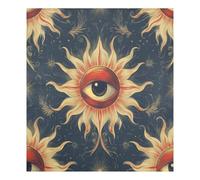 JUMBEAR Bellissimo adesivo magnetico per lavastoviglie con occhio del sole, impermeabile, magnete per frigorifero, decorazione per armadietti, elettrodomestici per la casa, cucina, 58,4 x 66 cm