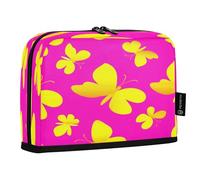 JUMBEAR Bellissimo astuccio a forma di farfalla, grande capacità, per cancelleria, scrivania, cosmetici, con cerniera, per scuola, ufficio, viaggi