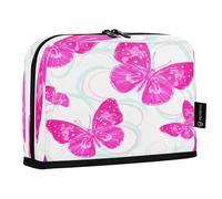 JUMBEAR Bellissimo astuccio a forma di farfalla, grande capacità, per cancelleria, scrivania, cosmetici, con cerniera, per scuola, ufficio, viaggi