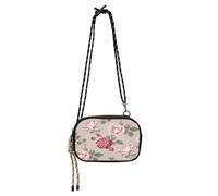JUMBEAR Borsa a tracolla con frammenti floreali in stile fresco, per donne e uomini, borsa a tracolla per telefono da donna e ragazza, per viaggi, shopping, lavoro, uso quotidiano