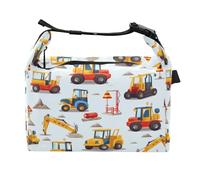 JUMBEAR Borsa termica per il pranzo a forma di camion dei cartoni animati, con fibbia, per uomo/donna, impermeabile, a tenuta stagna, per lavoro, scuola, picnic