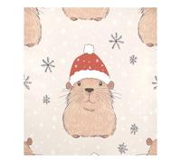 JUMBEAR Calamita per lavastoviglie a forma di delfino rosso di Natale, impermeabile, magnete per frigorifero, decorazione per armadietti di casa, elettrodomestici, 58,4 x 66 cm