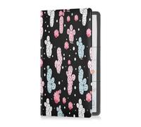 JUMBEAR Carino cactus auto registrazione e assicurazione titolare veicolo guanto box organizzatore cuoio porta documenti per patente di guida, ID, A, 24x26cm