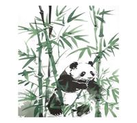 JUMBEAR Copertura magnetica impermeabile per lavastoviglie con panda che mangia bambù, adesivo magnetico per frigorifero, decorazione per armadietti, elettrodomestici per la casa e la cucina, 58,4 x