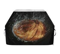 JUMBEAR Copertura per barbecue a forma di fiamma, adatta a Weber, Brinkmann, Char-Broil, resistente, resistente ai raggi UV e impermeabile, antistrappo (165 x 63,5 x 114 cm)