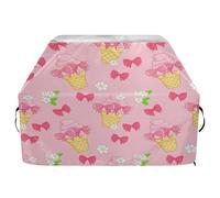 JUMBEAR Copertura per barbecue a forma di gelato con fiocchi, per Weber, Brinkmann, Char-Broil, resistente, resistente ai raggi UV e impermeabile, antistrappo (165 x 63,5 x 114 cm)