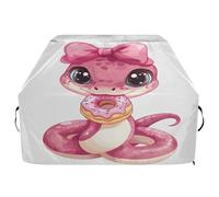 JUMBEAR Copertura per barbecue a forma di serpente con papillon, adatta per Weber, Brinkmann, Char-Broil, resistente, resistente ai raggi UV e impermeabile, antistrappo (165 x 63,5 x 114 cm)
