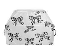 JUMBEAR Copertura per barbecue con papillon bianco e nero, copertura per barbecue Weber, Brinkmann, Char-Broil, resistente, resistente ai raggi UV e impermeabile, antistrappo (165 x 63,5 x 114 cm)