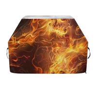 JUMBEAR Copertura per barbecue Weber, Brinkmann, Char-Broil, con teschio di fiamma, resistente, resistente ai raggi UV e impermeabile, antistrappo (165 x 63,5 x 114 cm)