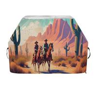 JUMBEAR Copertura per barbecue Western Cowboy Crossing The Desert, adatta per Weber, Brinkmann, Char-Broil, resistente, resistente ai raggi UV e impermeabile, antistrappo (165 x 63,5 x 114 cm)