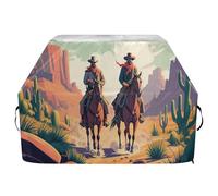 JUMBEAR Copertura per barbecue Western Cowboy Crossing The Desert, adatta per Weber, Brinkmann, Char-Broil, resistente, resistente ai raggi UV e impermeabile, antistrappo (165 x 63,5 x 114 cm)