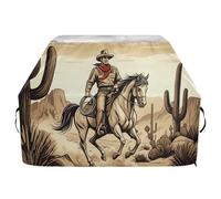 JUMBEAR Copertura per barbecue Western Cowboy Crossing The Desert, adatta per Weber, Brinkmann, Char-Broil, resistente, resistente ai raggi UV e impermeabile, antistrappo (165 x 63,5 x 114 cm)