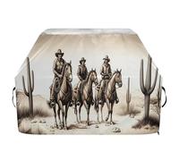 JUMBEAR Copertura per barbecue Western Cowboy Crossing The Desert, adatta per Weber, Brinkmann, Char-Broil, resistente, resistente ai raggi UV e impermeabile, antistrappo (165 x 63,5 x 114 cm)
