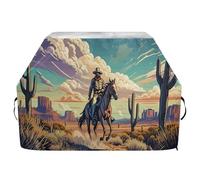 JUMBEAR Copertura per barbecue Western Cowboy Crossing The Desert, adatta per Weber, Brinkmann, Char-Broil, resistente, resistente ai raggi UV e impermeabile, antistrappo (165 x 63,5 x 114 cm)