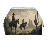 JUMBEAR Cowboy Rides A Horse Across The Desert Grill Copertura per barbecue Weber, Brinkmann, Char-Broil, resistente, resistente ai raggi UV e impermeabile, antistrappo (165 x 63,5 x 114 cm)