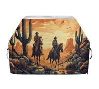 JUMBEAR Cowboy Rides A Horse Across The Desert Grill Copertura per barbecue Weber, Brinkmann, Char-Broil, resistente, resistente ai raggi UV e impermeabile, antistrappo (165 x 63,5 x 114 cm)