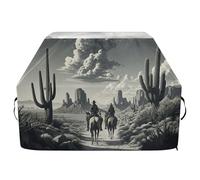 JUMBEAR Cowboy Rides A Horse Across The Desert Grill Copertura per barbecue Weber, Brinkmann, Char-Broil, resistente, resistente ai raggi UV e impermeabile, antistrappo (165 x 63,5 x 114 cm)