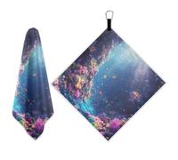 JUMBEAR Fish Sea Life - Asciugamano da golf con magnete e clip, 2 pezzi