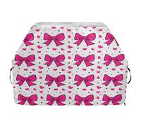 JUMBEAR Graziosa copertura per barbecue con fiocchi rosa, adatta per Weber, Brinkmann, Char-Broil, resistente, resistente ai raggi UV e impermeabile, antistrappo (165 x 63,5 x 114 cm)