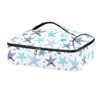 JUMBEAR Haixing - Casseruola isolata per cibi caldi o freddi, per feste potluck, picnic, spiaggia, adatta per pirofile da 22,9 x 33 cm, colore: blu e bianco