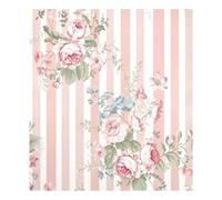 JUMBEAR Magnete adesivo impermeabile per lavastoviglie, con bellissimi fiori a righe, per frigorifero, decorazione per armadietti di casa, elettrodomestici, 58,4 x 66 cm
