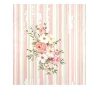 JUMBEAR Magnete adesivo impermeabile per lavastoviglie, con bellissimi fiori a righe, per frigorifero, decorazione per armadietti di casa, elettrodomestici, 58,4 x 66 cm