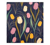 JUMBEAR Magnete per lavastoviglie con bellissimi tulipani, impermeabile, adesivo magnetico per frigorifero, decorazione per armadietti di casa, elettrodomestici, 58,4 x 66 cm