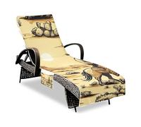 JUMBEAR Northwest Desert Cowboy Equitazione Cavallo Portatile Telo Mare Telo da Spiaggia con Tasche, Telo da Spiaggia per Lettino, Telo da Spiaggia in Microfibra, Telo per Chaise Lounge Estivi