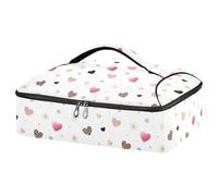 JUMBEAR Porta lasagne isolato a forma di cuore per San Valentino, per cibi caldi o freddi, per feste potluck, picnic, spiaggia, adatta per pirofile da 22,9 x 33 cm