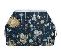 JUMBEAR Sun Moon - Copertura per barbecue, motivo corpo celeste, adatta per Weber, Brinkmann, Char-Broil, resistente, resistente ai raggi UV e impermeabile, antistrappo (165 x 63,5 x 114 cm)