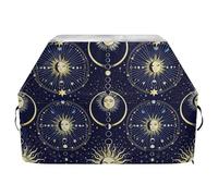 JUMBEAR Sun Moon - Copertura per barbecue, motivo corpo celeste, adatta per Weber, Brinkmann, Char-Broil, resistente, resistente ai raggi UV e impermeabile, antistrappo (165 x 63,5 x 114 cm)