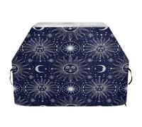 JUMBEAR Sun Moon - Copertura per barbecue, motivo corpo celeste, adatta per Weber, Brinkmann, Char-Broil, resistente, resistente ai raggi UV e impermeabile, antistrappo (165 x 63,5 x 114 cm)