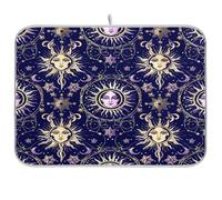 JUMBEAR Tappetino scolapiatti, bella dea del sole, ad asciugatura rapida, base assorbente per macchina da caffè, suola in gomma antiscivolo, tappetino assorbente per cucina, lavello 45,7 x 61 cm