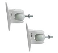 Jumbl SINSB7W ProGrip Ultra Stainless Steel Speaker Wall Mount Bracket White Pair of 2