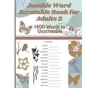 Jumble Word Scramble Book for Adults 2: 1400 Words to Unscramble with Solutions to Challenge Yourself