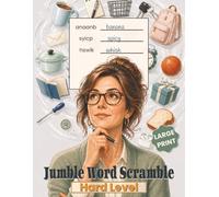 Jumble Word Scramble Puzzle Book - Hard Level: 50 Challenging Word Scramble Puzzles with Bonus All Directions Word Searches | Brain Games with ... Problem Solving Activity for Adults and Teens