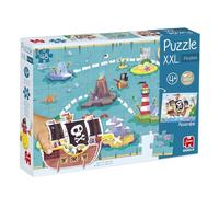 Jumbo- Pirates-Puzzle XXL Gioco, Multicolore, 1110700209