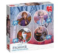 Jumbo 19746 Disney Frozen 2 2-4in1 Round Puzzles