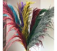 Jumbo Artificiale Pampas Erba Canna Soffice Fiore Mazzo Matrimonio Fai-da-Te