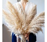 Jumbo Artificiale Pampas Erba Canna Soffice Fiore Mazzo Matrimonio Fai-da-Te