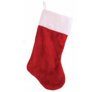 Jumbo Calza di Natale Decorazione 60cm - Bianco e Rosso